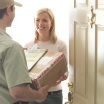 Parcels delivered and picked up - door to door